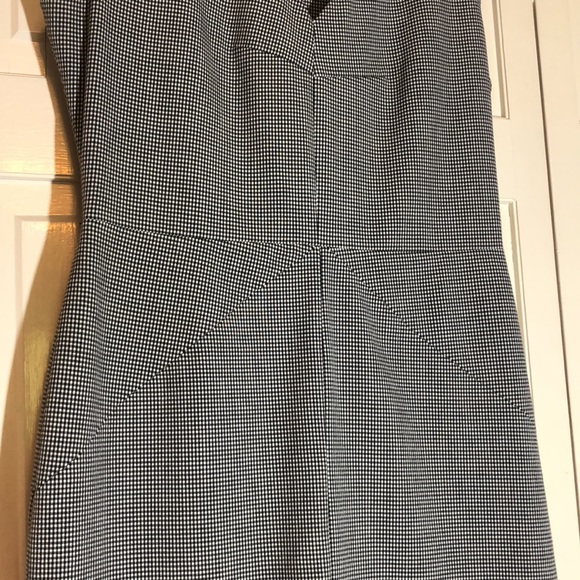 Calvin Klein Houndstooth Cap Sleeve Sheath Career Dress SZ 8 R2 - Picture 3 of 8